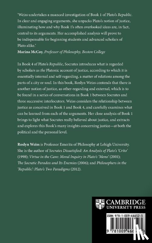 Weiss, Roslyn (Lehigh University - Justice in Plato's Republic