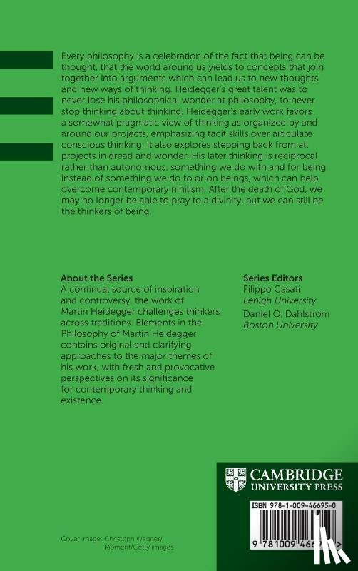 Braver, Lee (University of South Florida) - Heidegger on Thinking