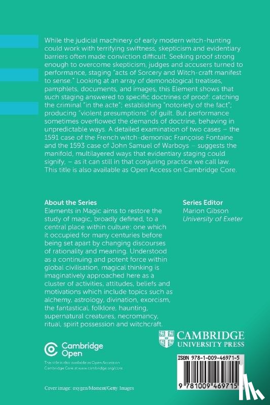 Peters, Julie Stone (Columbia University - Staging Witchcraft Before the Law