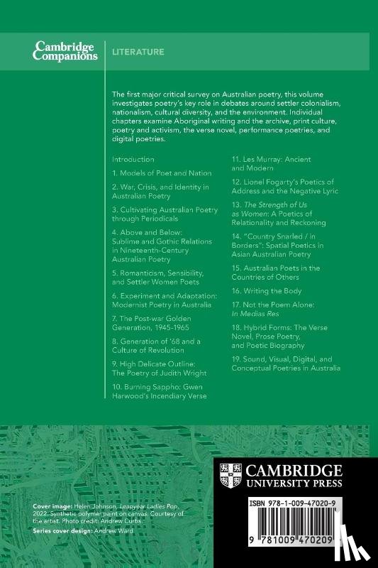  - The Cambridge Companion to Australian Poetry