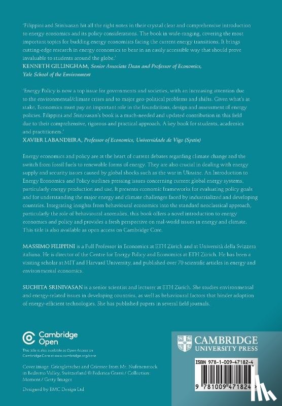 Filippini, Massimo (ETH Zurich and Universita della Svizzera Italiana), Srinivasan, Suchita (ETH Zurich) - An Introduction to Energy Economics and Policy
