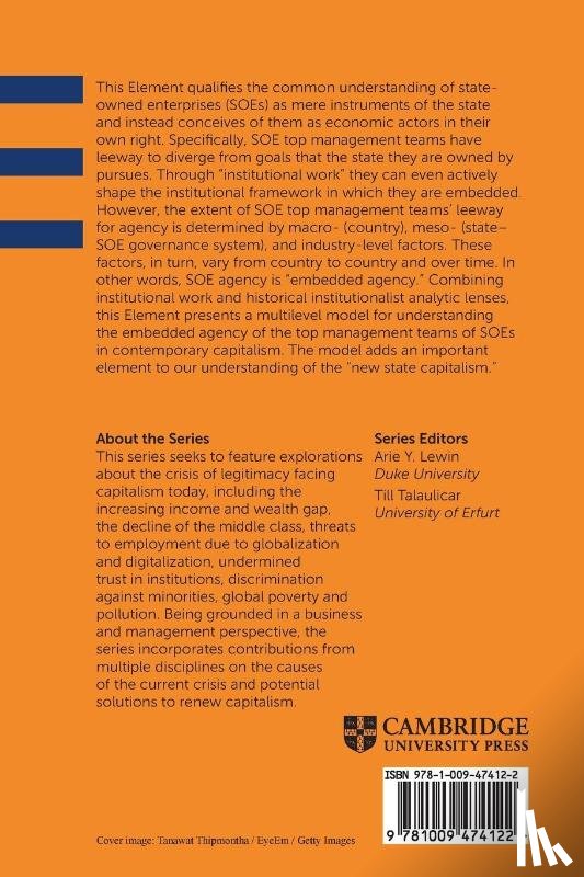 Butzbach, Olivier (University of Campania 'Luigi Vanvitelli' (Italy)), Fuller, Douglas B. (Copenhagen Business School), Schnyder, Gerhard (Loughborough University), Svystunova, Luda (Loughborough University) - State-Owned Enterprises as Institutional Actors in Contemporary Capitalism and Beyond