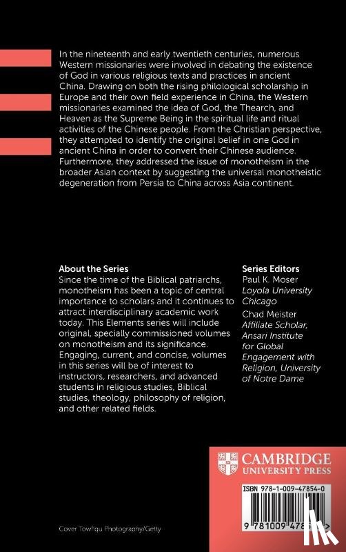 Chen, Huaiyu (Arizona State University) - Seeking Monotheism in Chinese Religions