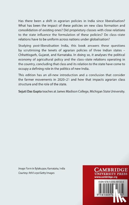 Das Gupta, Sejuti (James Madison College - Class, Politics, and Agrarian Policies in Post-liberalisation India