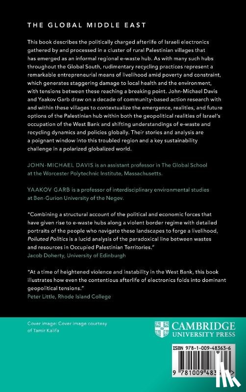 Davis, John-Michael (Worcester Polytechnic Institute, Garb, Yaakov (Ben-Gurion University of the Negev - Polluted Politics
