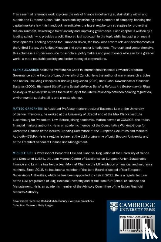  - The Cambridge Handbook of EU Sustainable Finance