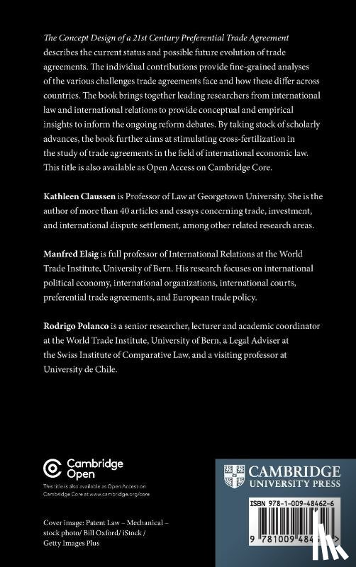  - The Concept Design of a Twenty-First Century Preferential Trade Agreement