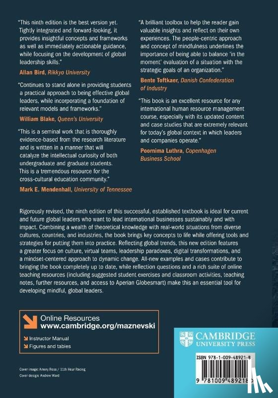 Maznevski, Martha L. (University of Western Ontario), Lane, Henry W. (Northeastern University, Hasse, Vanessa C. (University of Western Ontario), Nielsen, Rikke Kristine (Aalborg University - International Management Behavior