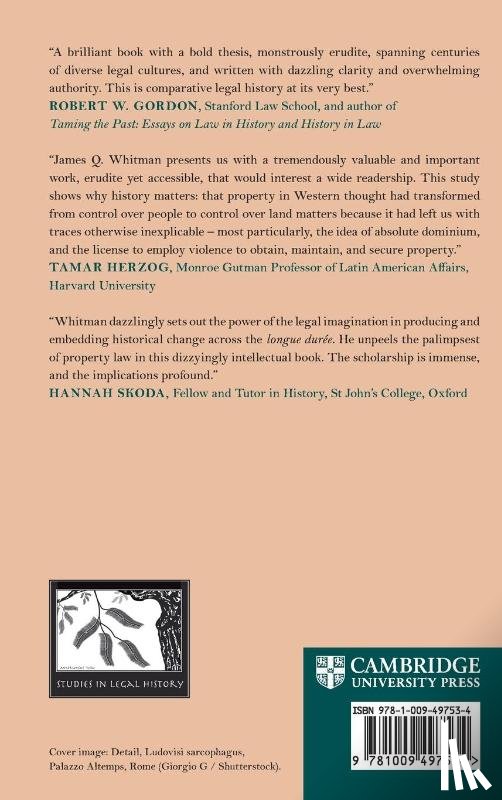 Whitman, James Q. (Yale University - From Masters of Slaves to Lords of Lands