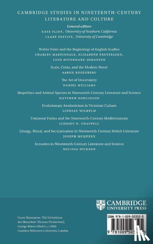 Hornsby, Asha (University of St Andrews) - Vivisection and Late-Victorian Literary Culture