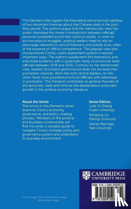 Su, Fubing (Vassar College), Tao, Ran (The Chinese University of Hong Kong) - Meritocracy or Patronage?