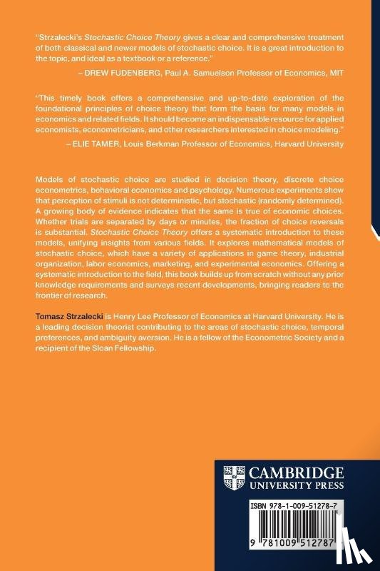 Strzalecki, Tomasz (Harvard University - Stochastic Choice Theory