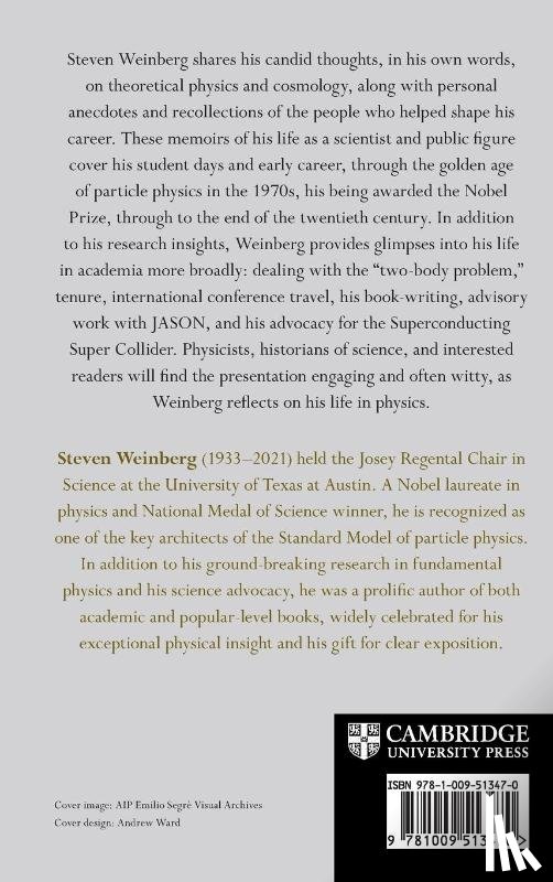 Weinberg, Steven (University of Texas - Steven Weinberg: A Life in Physics