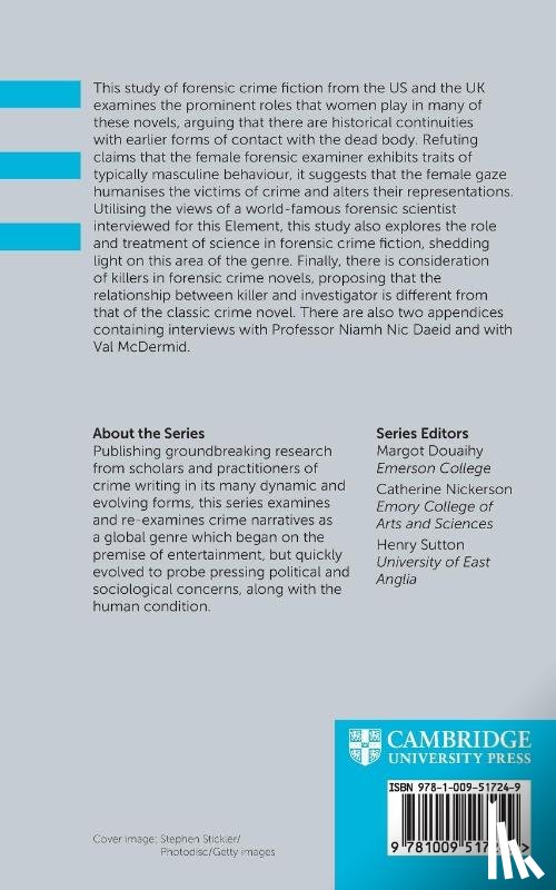 Varvogli, Aliki (University of Dundee) - Forensic Crime Fiction