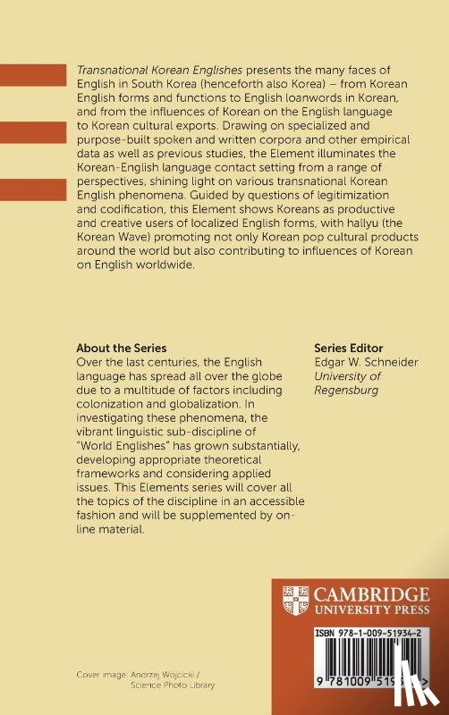 Rudiger, Sofia (University of Bayreuth), Baratta, Alex (University of Manchester) - Transnational Korean Englishes