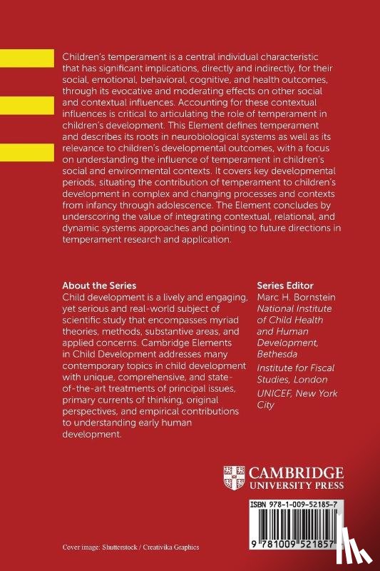 Lengua, Liliana J. (University of Washington), Gartstein, Maria A. (Washington State University), Zhou, Qing (University of California, Colder, Craig R. (State University of New York - Temperament and Child Development in Context