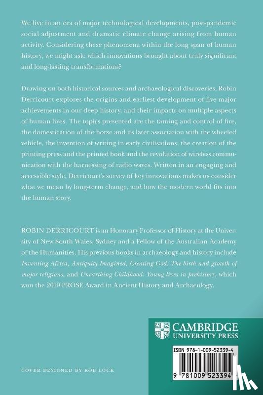 Derricourt, Robin (University of New South Wales - Five Innovations That Changed Human History