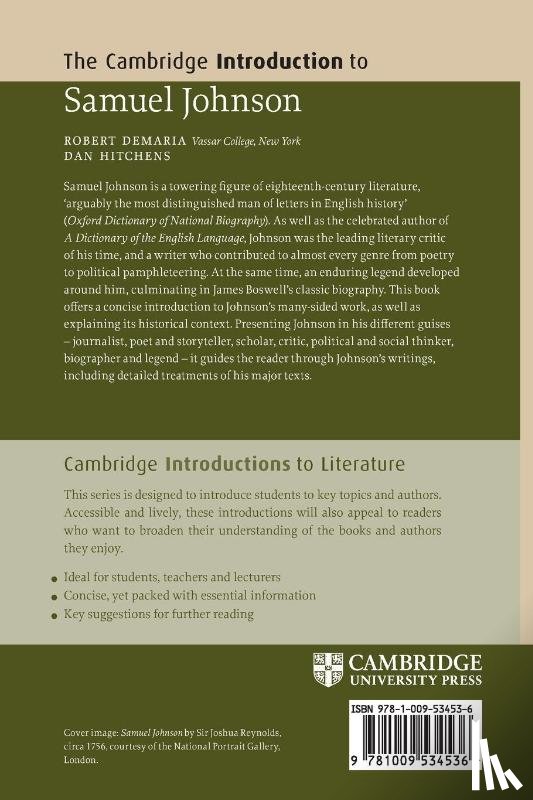DeMaria, Robert (Vassar College, Hitchens, Daniel (independent) - The Cambridge Introduction to Samuel Johnson