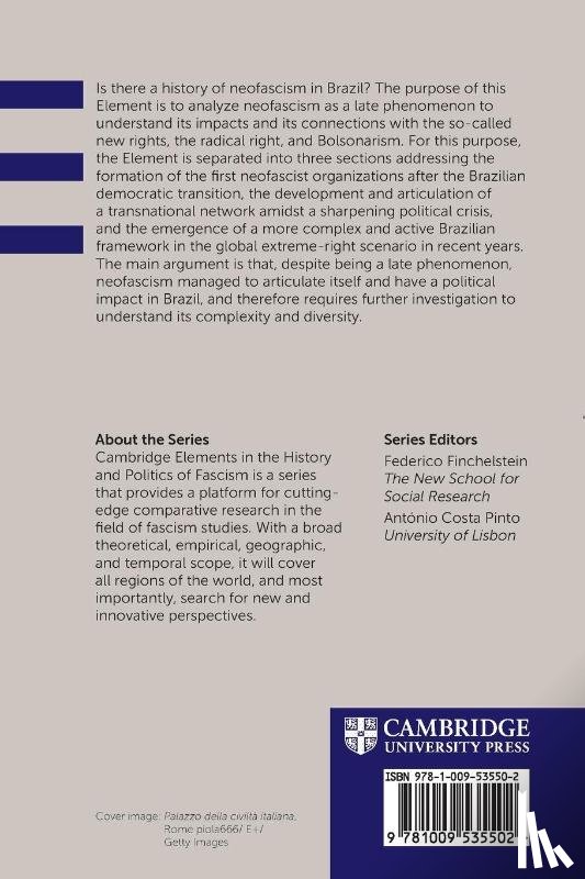Caldeira Neto, Odilon (Federal University of Juiz de Fora) - Neo-Fascism and the Far Right in Brazil