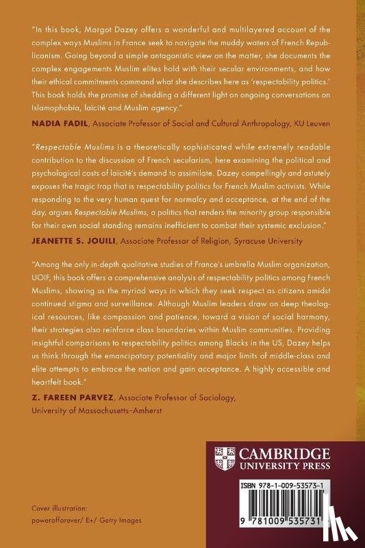 Dazey, Margot (French National Centre for Scientific Research (CNRS)) - Respectable Muslims