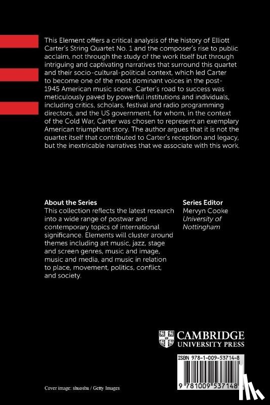Emmery, Laura (Emory University) - Elliott Carter's String Quartet No. 1