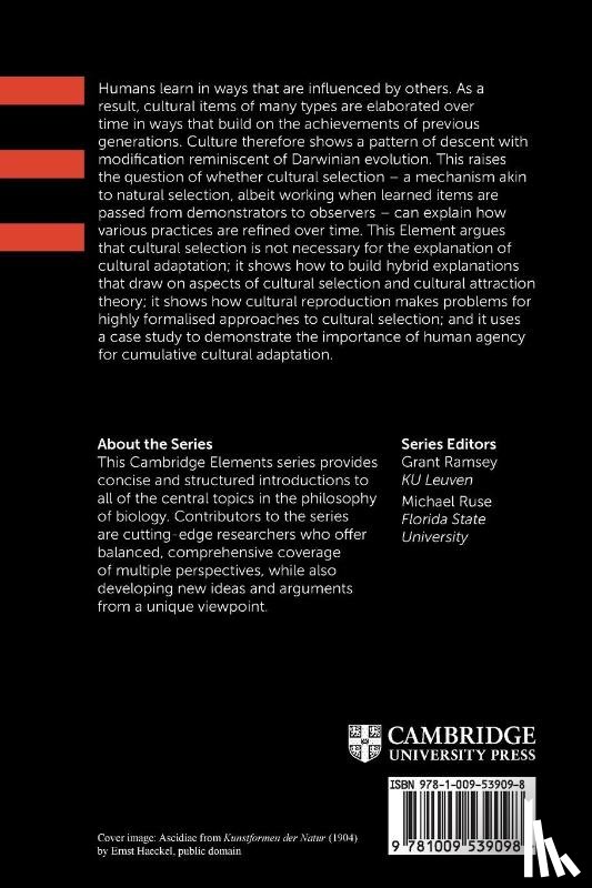 Lewens, Tim (University of Cambridge) - Cultural Selection