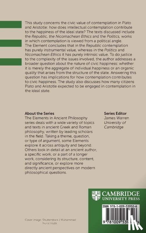 Scott, Dominic (University of Oxford) - Contemplation and Civic Happiness in Plato and Aristotle