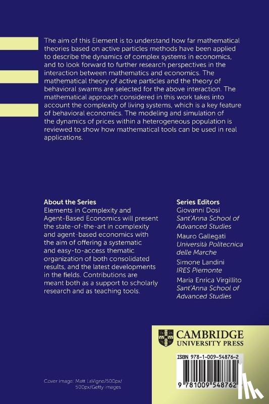 Bellomo, Nicola (Universidad de Granada), Burini, Diletta (Liceo statale classico e musicale ‘A. Mariotti’), Secchini, Valeria (Charles University, Terna, Pietro (Universita di Torino - Active Particles Methods in Economics