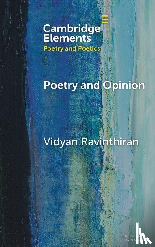 Ravinthiran, Vidyan (Harvard University) - Poetry and Opinion