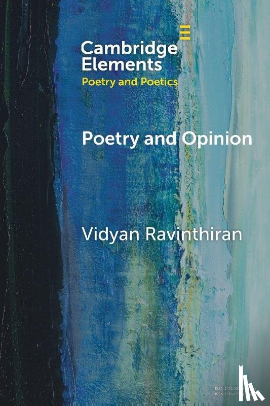 Ravinthiran, Vidyan (Harvard University) - Poetry and Opinion