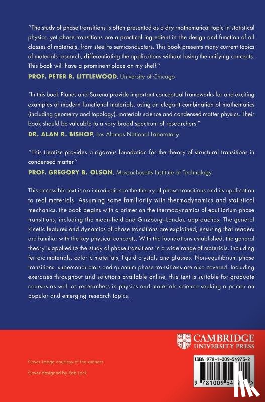Planes, Antoni (University of Barcelona), Saxena, Avadh (Los Alamos National Laboratory) - Phase Transitions