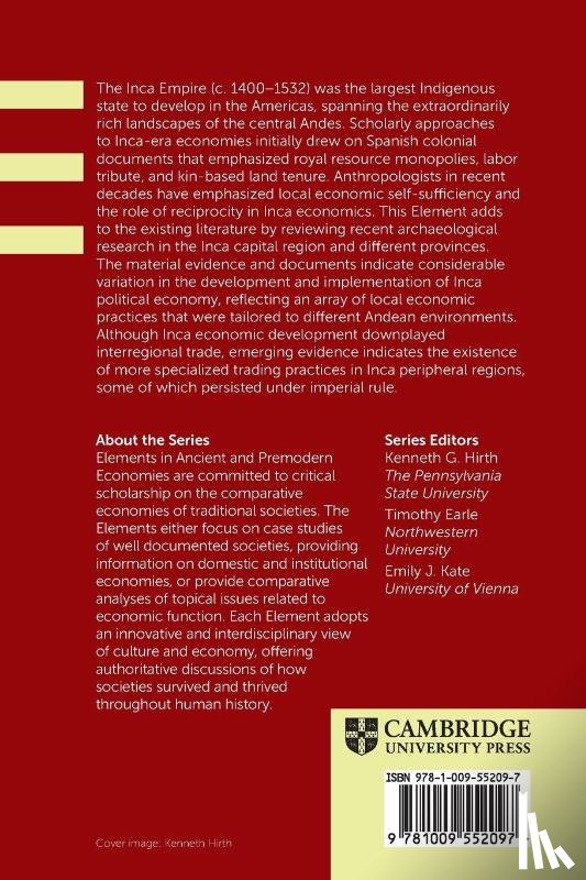 Covey, R. Alan (University of Texas, Dalton, Jordan A. (State University of New York at Oswego) - Economies of the Inca World