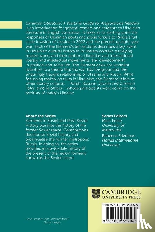 Pavlyshyn, Marko (Monash University) - Ukrainian Literature