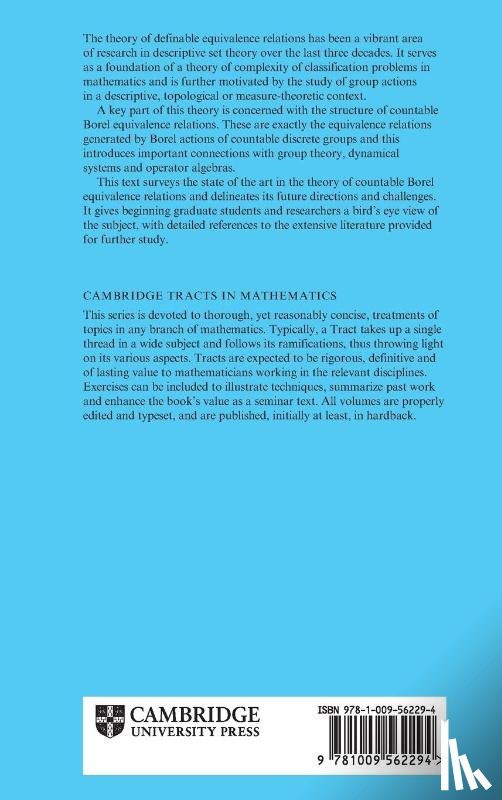 Kechris, Alexander S. (California Institute of Technology) - The Theory of Countable Borel Equivalence Relations