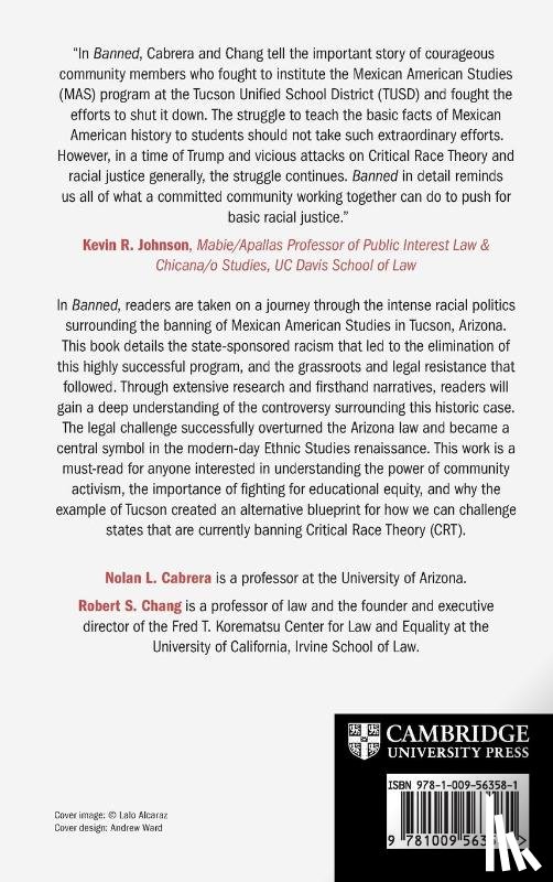 Cabrera, Nolan L. (University of Arizona), Chang, Robert S. (University of California - Banned
