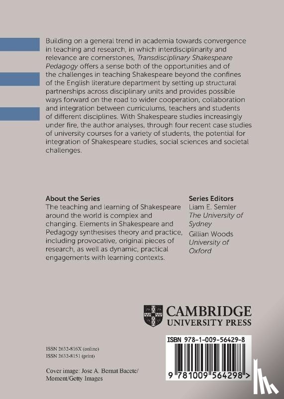 Heijes, Coen (University of Groningen) - Transdisciplinary Shakespeare Pedagogy