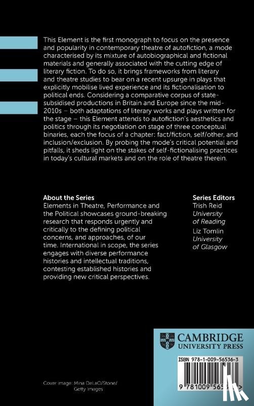 Mark, Lianna (Ludwig-Maximilians-Universitat Munchen) - Theatres of Autofiction