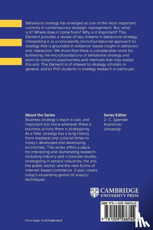 Foss, Nicolai J (Copenhagen Business School), Mazzelli, Ambra (SKEMA Business School), Weber, Libby (University of California) - Behavioral Strategy
