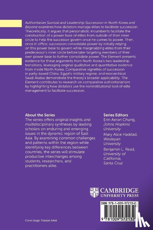 Goldring, Edward (The University of Melbourne), Ward, Peter (The Sejong Institute) - Authoritarian Survival and Leadership Succession in North Korea and Beyond