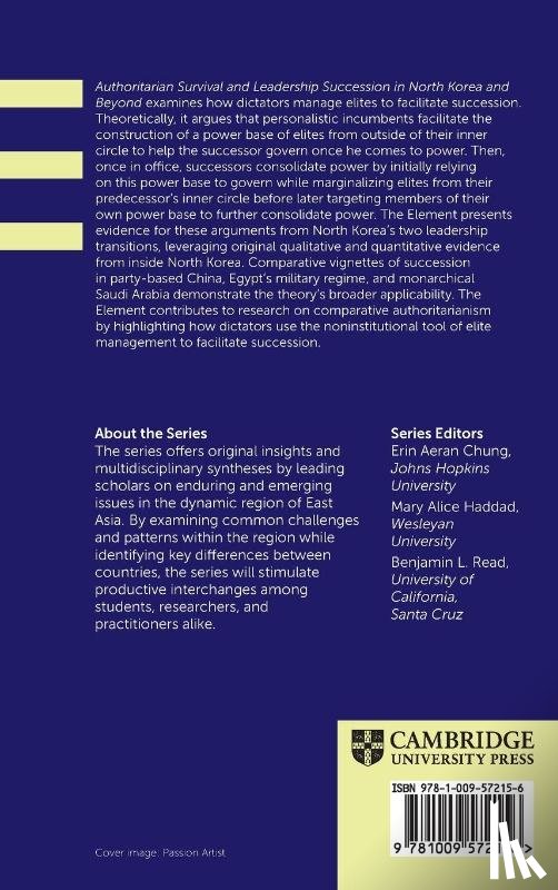 Goldring, Edward (The University of Melbourne), Ward, Peter (The Sejong Institute) - Authoritarian Survival and Leadership Succession in North Korea and Beyond