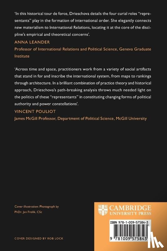 Drieschova, Alena (University of Cambridge) - Representants and International Orders