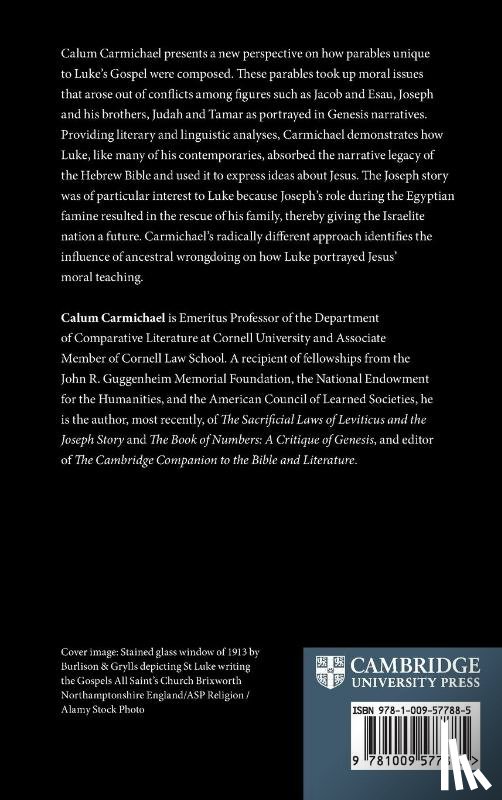 Carmichael, Calum (Cornell University - Luke's Unique Parables
