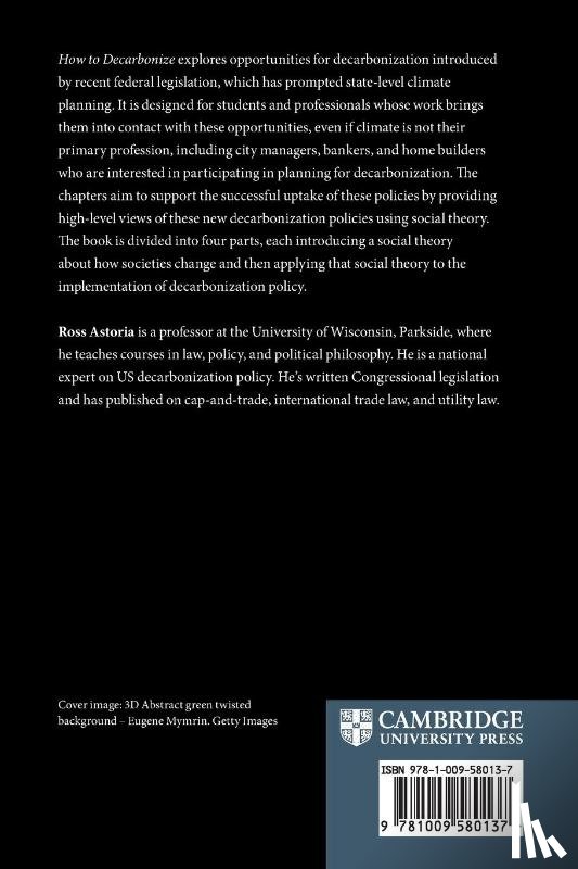 Astoria, Ross (University of Wisconsin at Parkside) - How to Decarbonize