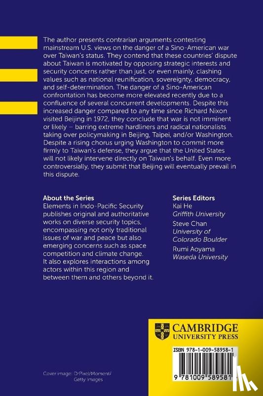 Chan, Steve (University of Colorado Boulder) - Taiwan and the Danger of a Sino-American War
