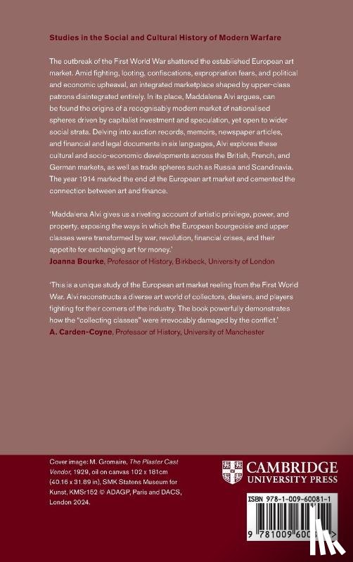 Alvi, Maddalena (University of Manchester) - The European Art Market and the First World War