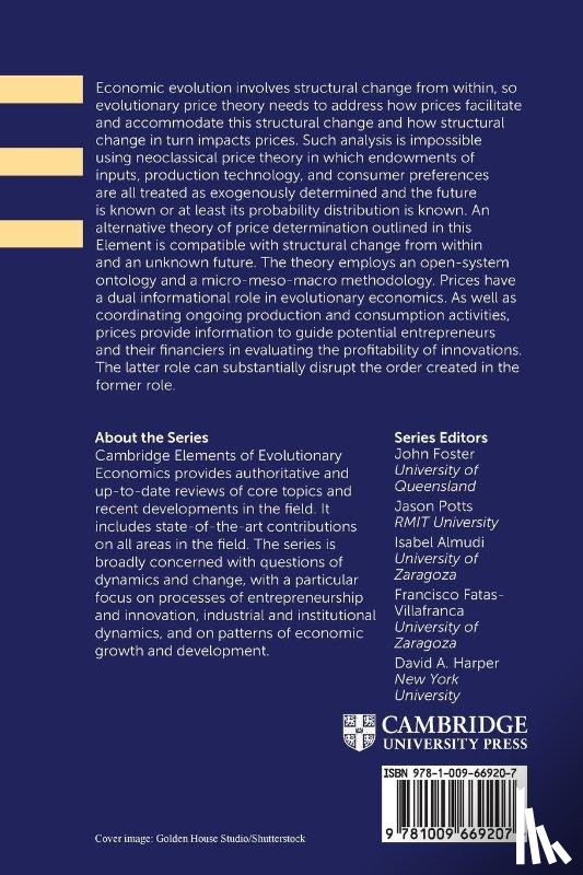 Bloch, Harry (Curtin University) - Evolutionary Price Theory