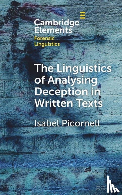 Picornell, Isabel (Aston University) - The Linguistics of Analysing Deception in Written Texts