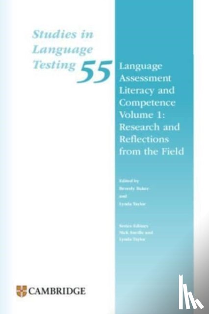  - Language Assessment Literacy and Competence Volume 1: Research and Reflections from the Field Paperback