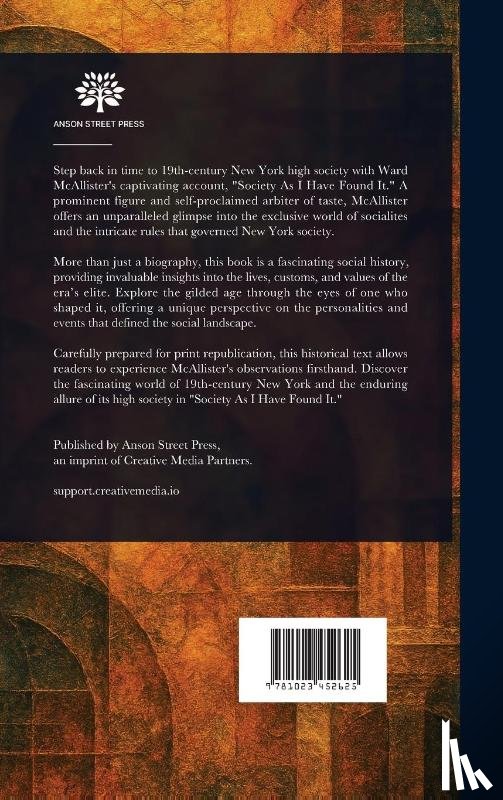 McAllister, Ward - McAllister, W: Society as I Have Found It