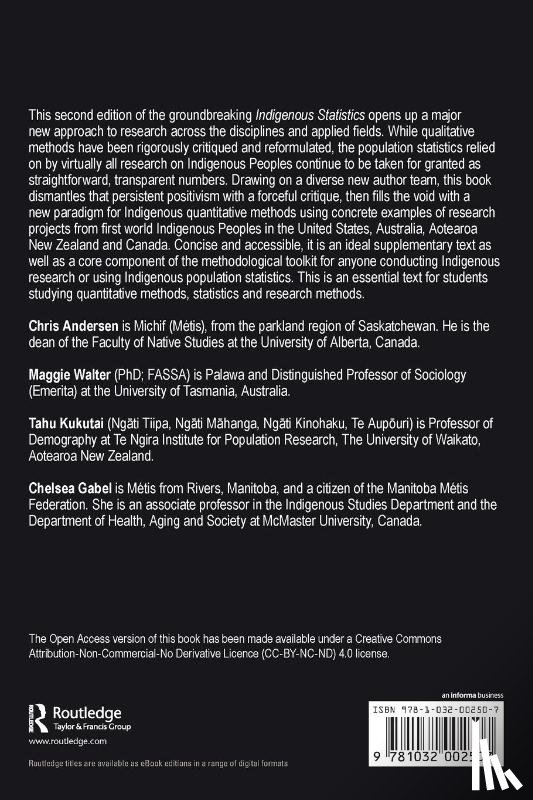 Andersen, Chris (Changed to GBP cheque to release payment from SAP), Walter, Maggie, Kukutai, Tahu, Gabel, Chelsea - Indigenous Statistics